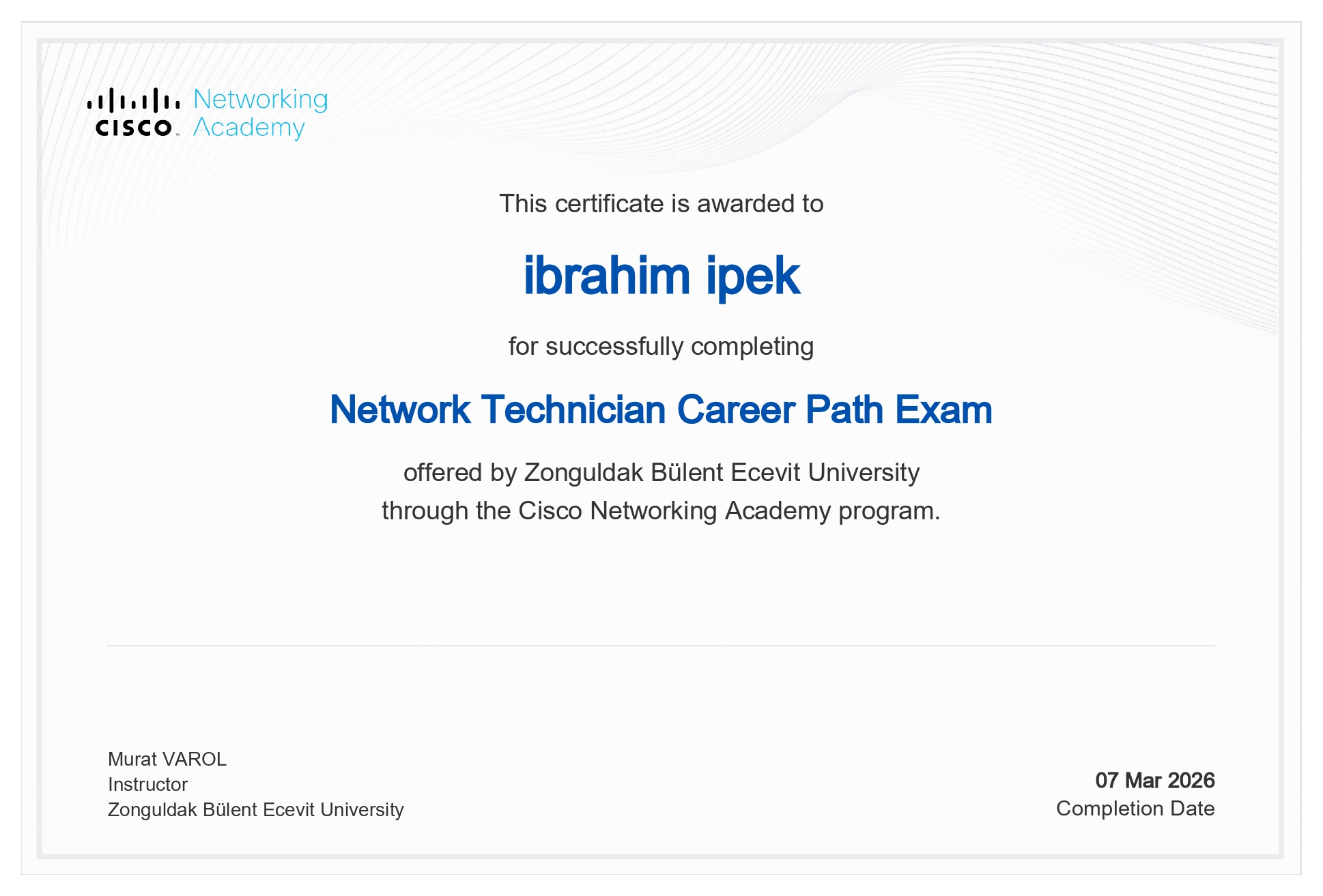 Cisco - Network Technician Career Path Sertifikasi